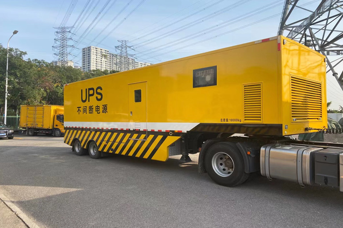 雁峰发电机租赁施工现场